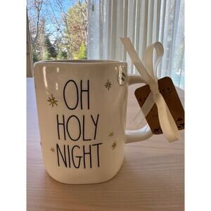 NWT Rae Dunn 'Oh Holy Night ' Christmas Starry Sky Church Print Coffee Mug 🎄